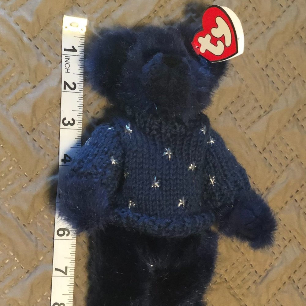Vintage 1993: TY Attic Treasure 'Orion' Blue Bear.